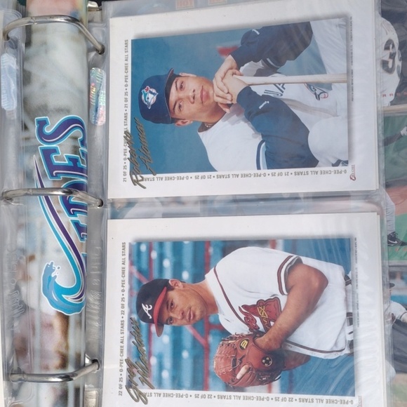 1994 o pee chee Baseball Card Binder withInsert Oversized Player Cards(1-25) - Picture 11 of 13